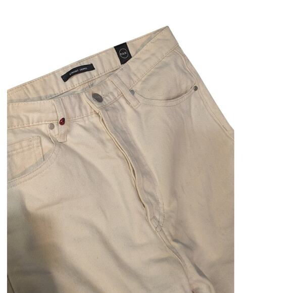 F.AM. Paris Straight Crop  White Jeans Size 28 - Picture 5 of 9